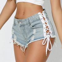 Pantalones vaqueros rotos desgastados para adolescentes, shorts de mezclilla para mujer - details 3