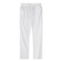 Pantalones De Lino Y Algodón Para Hombre Transpirables De Color Sólido Estilo Casual Para Otoño Ajuste Regular Cierre Elástico - details 3