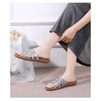 2025 Sandalias planas transpirables con diamantes de imitación - Zapatos de verano cómodos y bohemios para mujer para la playa, fiestas y uso diario, elegante moda primavera-verano - details 4