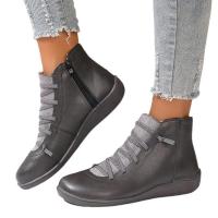 Botas planas martin para mujer, botines informales, otoño - details 3
