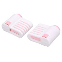 2 unids multicuonal pan cake slicer cortador Guía Hogar Cocina accesorio (blanco y Rosa 52036C) - details 3