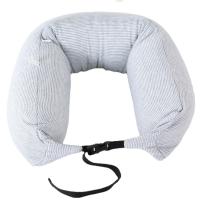 Almohada de viaje para el cuello en forma de U para el hogar, almohada de espuma con partículas suaves y flexibles, diseño de hebilla, almohada Lumbar para siesta de estilo japonés - details 8