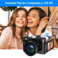 Cámara Digital 4K 48MP Zoom 16x Grabación en Pantalla Invertida Vlog de YouTube - details 7