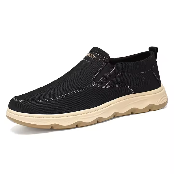 Zapatos Casuales Transpirables Para Hombres, Zapatos Casuales De Boca Ligera, Zapatos Individuales Para Hombres - 1