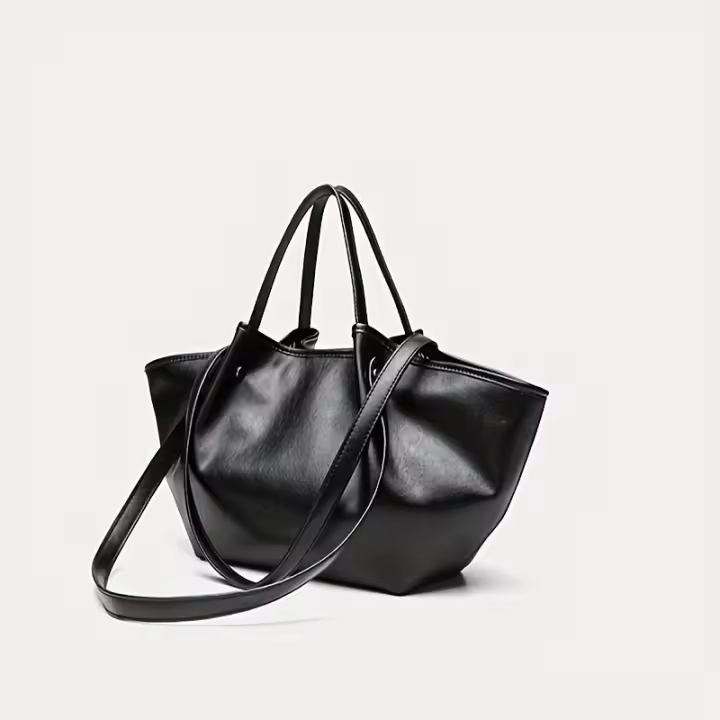 Bolso de mano elegante con gran capacidad, bolso pequeño elegante y de nicho para desplazamientos, bolso de hombro retro - 1
