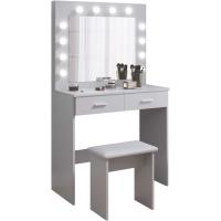 Maquillaje con Hollywood LED Espejo, 2 Cajones Grandes y Taburete, - details 1