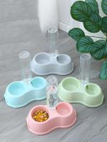 Cuenco Automático para Mascotas Dispensador de Agua y Comida para Gatos y Perros con Soporte Elevado para Beber - details 4