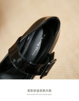 Zapatos Mary Jane de tacón alto con punta cuadrada, hebilla y tacón grueso. - details 31