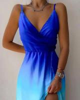 Irt largo con camisola, traje para mujer, cuello en V, sin mangas, largo hasta la rodilla perfecto - details 11