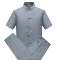 Ropa de estilo chino para hombre, pantalones masculinos con cuello levantado Hanfu - details 11