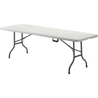 Mesa Plegable Portátil Multifuncional, 180x74x74cm, Imitación a Madera, Marrón - details 10
