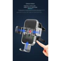Cargador de Coche Inalámbrico Qi de 15W con Adaptador Carga Rápida Soporte Móvil para Coche - details 1