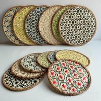 Posavasos de Ratán para Otoño Estera de Bambú para Plato, Tetera, Pared Decorativa - details 1