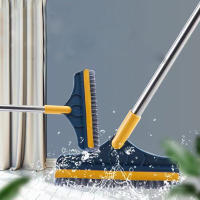 Nueva Escobilla De Limpieza Para El Hogar Con Mango Largo Cepillo De Cerda Para Huecos De Inodoro Herramienta De Limpieza Para Esquinas Y Ralladuras De Piso Y Ventanas V-Shape Ecológica Y Recargable - details 3