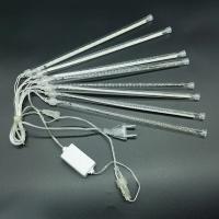 Guirnalda de luces Led de lluvia de meteoritos, 8 tubos, guirnaldas de calle, decoraciones de árboles de Navidad para exteriores, luces de jardín de hadas de Año Nuevo - details 1