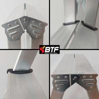 Escalera Tijera Plegable de Doble Cara 5 Peldaños en Aluminio Altura Alcanzable 3,1 Metros - details 1