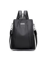 Mochila De Hombro Para Mujer Spot Goods En Color Sólido Y Gran Capacidad Antirrobo De Oxford Material Principal Poliéster - details 2