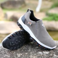 Nuevos zapatos informales, zapatillas de deporte para hombre, zapatos para caminar al aire libre, mocasines de otoño, calzado masculino de cuero de ante sin cordones de talla grande 48 49 50 MSH004 - details 2