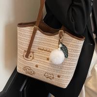 Bolso tejido informal para vacaciones en la playa de verano para mujer, bolso versátil para las axilas para ir de compras y viajar, 2025 - details 15
