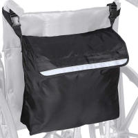 Bolsa de Almacenamiento de Silla de Ruedas Accesorio de Apoyabrazos Bolsa Trasera Fácil de Colocar para Personas con Problemas de Piernas - details 2