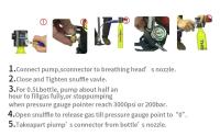 Mini ciclo de buceo, equipo de pesca submarina, bajo el agua, tanque de oxígeno al aire libre, 5-10 minutos, 0,5 L - details 2