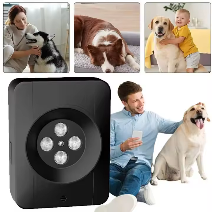 Antiladridos ultrasónico recargable de 50 pies, use interior y exterior impermeable, Seguro para perros y personas - 1