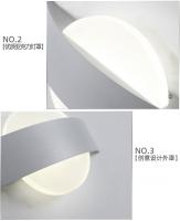Lámpara de pared interior: luz nocturna acrílica moderna, 7W/12W, lámpara de cama blanca cálida, dormitorio, sala de estar, estudio, escaleras, sala de estar - details 0