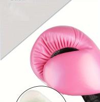Guantes de Boxeo Profesionales de 10oz para Muay Thai, Sanda, combat-PU Duradero, Cómodos sin Cierres, 14 + - details 6