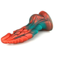 Silicona líquida de colores mezclados, gran simulación con forma irregular, tapón anal vestibular, pene falso para productos de mujer - details 21