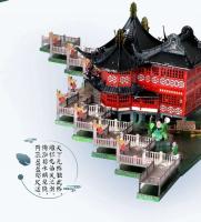 MMZ modelo MU 3D modelo de metal Yu Garden nueve puente curvo DIY corte láser montar rompecabezas juguete regalo de escritorio para adultos - details 6
