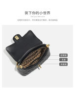 Bolso cuadrado pequeño de cadena de diamantes premium, bolso de mujer, nueva moda, bolso de mensajero de hombro versátil. - details 9