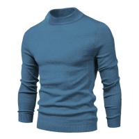 Suéter grueso de cuello alto de invierno para hombres, suéter casual de cuello alto de color sólido, cálido y cómodo, jersey de cuello alto para hombres - details 6