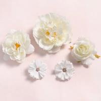 Cabeza de flores artificiales de rosas mezcladas, flores falsas para decoración del hogar, decoración de boda, manualidades, regalos, adorno, accesorios de guirnalda - details 3