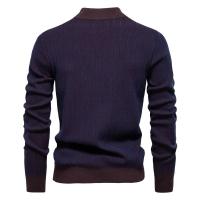 Nuevo diseño para hombre, suéteres de algodón con cuello simulado, suéter pelado cálido para otoño e invierno para hombres - details 5