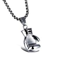 Collar con colgante de guante de boxeo de estilo coreano para hombres, cadena de suéter de personalidad Punk Hip Hop, joyería de moda, regalo de cumpleaños - details 5