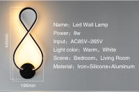 Lámpara LED de pared moderna para dormitorio, iluminación de pasillo interior, decoración de noche, AC85-265V, 24W - details 0