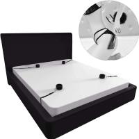 Juego de Lazos de BDSM Leten Collar de Pulsera de Cadena Trasera Ajustable con Blindfold y Manos Atadas - details 28