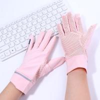 Conducción de malla elástica transpirable seda de hielo guantes de conducción de verano mitones guantes de protección solar con pantalla táctil - details 25