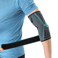 1Pair Sports Adjustable Elbow Compression Support Elbow Brace Sleeves with Strap for Fitness Running Basketball Volleyball - details 8