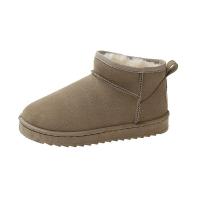 Botas de nieve cálidas para mujer, zapatos planos cómodos para exteriores, botas cortas cálidas para invierno - details 5