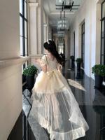 2025 Nueva princesa de media mariposa con palabras de amor, vestido de cola fina y brillante de jacquard, vestido de cumpleaños - details 20