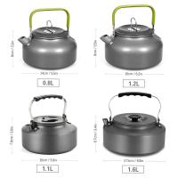 Tetera de agua portátil, café, interior, aleación de aluminio, tetera, exterior, Camping, senderismo, olla de Picnic - details 7