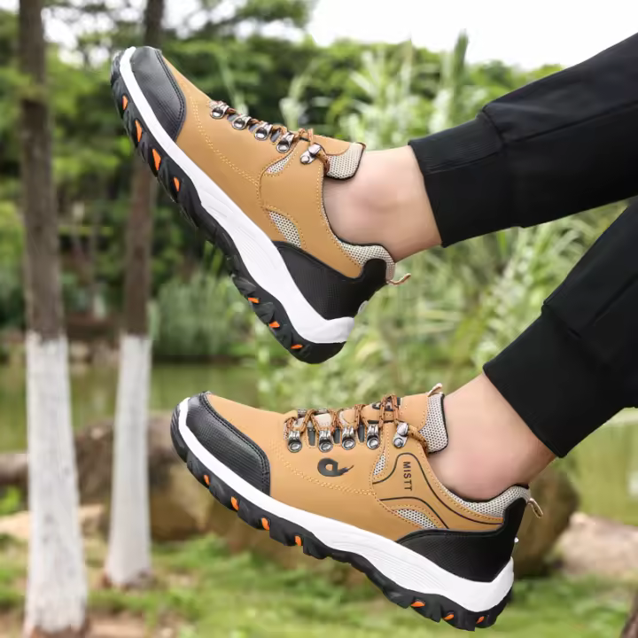 Zapatos de Treking de punta redonda para hombre, zapatillas de senderismo de escalada al aire libre, transpirables, informales, talla 39-48 - 1