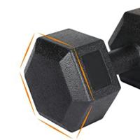 Mancuernas hexagonales para culturismo, Juego de 2 unidades, 5KG, revestimiento de vinilo, para FITNESS, envío desde Europa - details 1