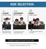 Fundas de Sofá Impermeable de Color Sólido para Mascotas y Niños - Protector de Silla en Forma de L，Funda de sofá - details 3