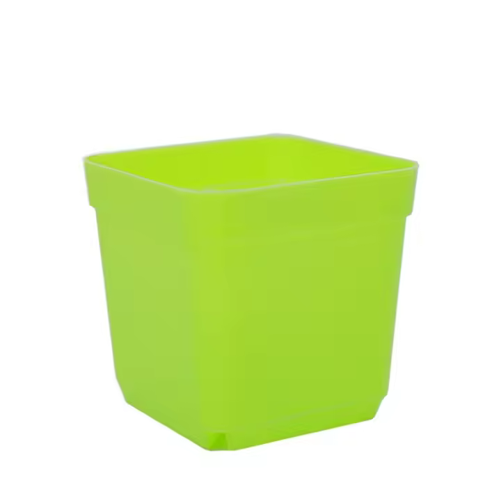 Maceta de flores de piezas, caja de vivero de 5,5 cm, Mini maceta cuadrada, cuenca de plantas de plástico colorido, macetas de trasplante suculentas, herramientas de jardín - 1