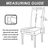 Funda Elástica para Silla de Comedor Funda Gruesa de Jacquard para Silla de Cocina - details 1