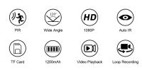 Minicámara de seguridad Full HD para coche, videocámara de bolsillo con visión nocturna, detección de movimiento, grabadora de vídeo PIR en espera, 1080P - details 4