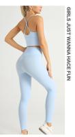 ZHUMU GYM Conjunto de Yoga Traje Deportivo para Mujer Conjunto de Fitness con Sujetador Deportivo y Leggings - details 14