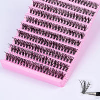DIY Eyelash Extension Kit 200 Clusters Lashes Kit with Lash Bond and Seal Tweezer for Self Application at Home - details 6